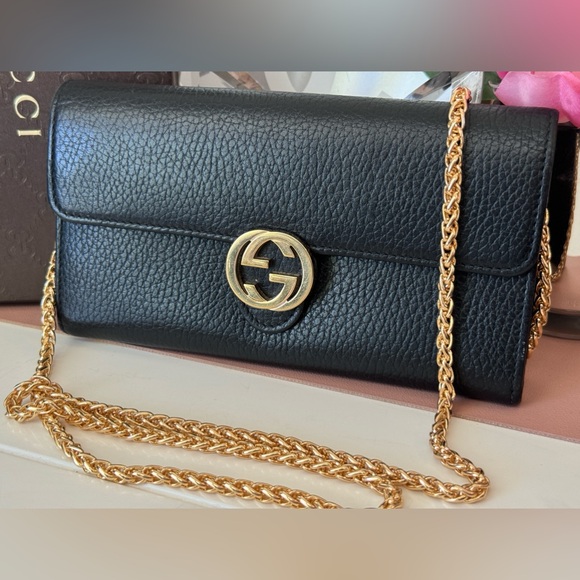 Gucci Black Pebbled Leather Wallet - Picture 2 of 13